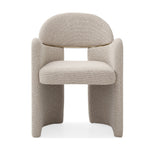 Ashley - Modern Beige Fabric + Brushed Brass Dining Chair by VIG Furniture - View 2