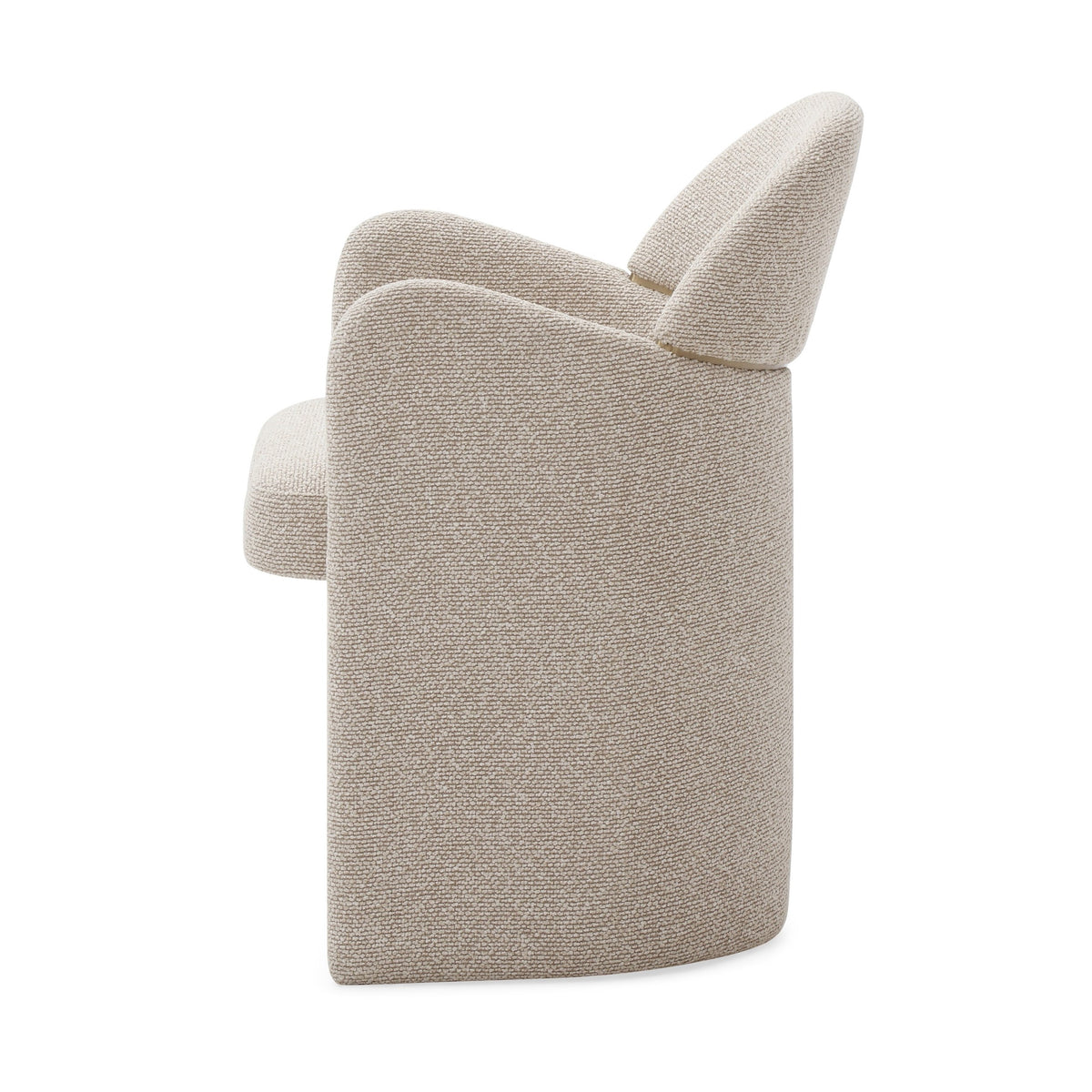 Ashley - Modern Beige Fabric + Brushed Brass Dining Chair by VIG Furniture - View 3