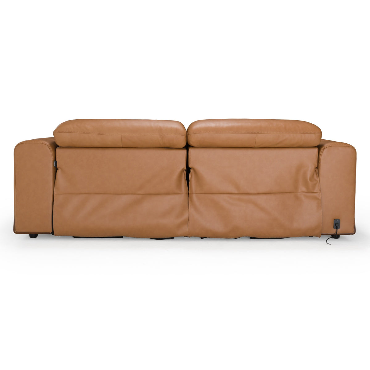 Sandstone - Modern Brown Leather Sofa w/ 2 Electric Recliners by VIG Furniture - View 5
