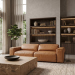 Sandstone - Modern Brown Leather Sofa w/ 2 Electric Recliners by VIG Furniture - View 8