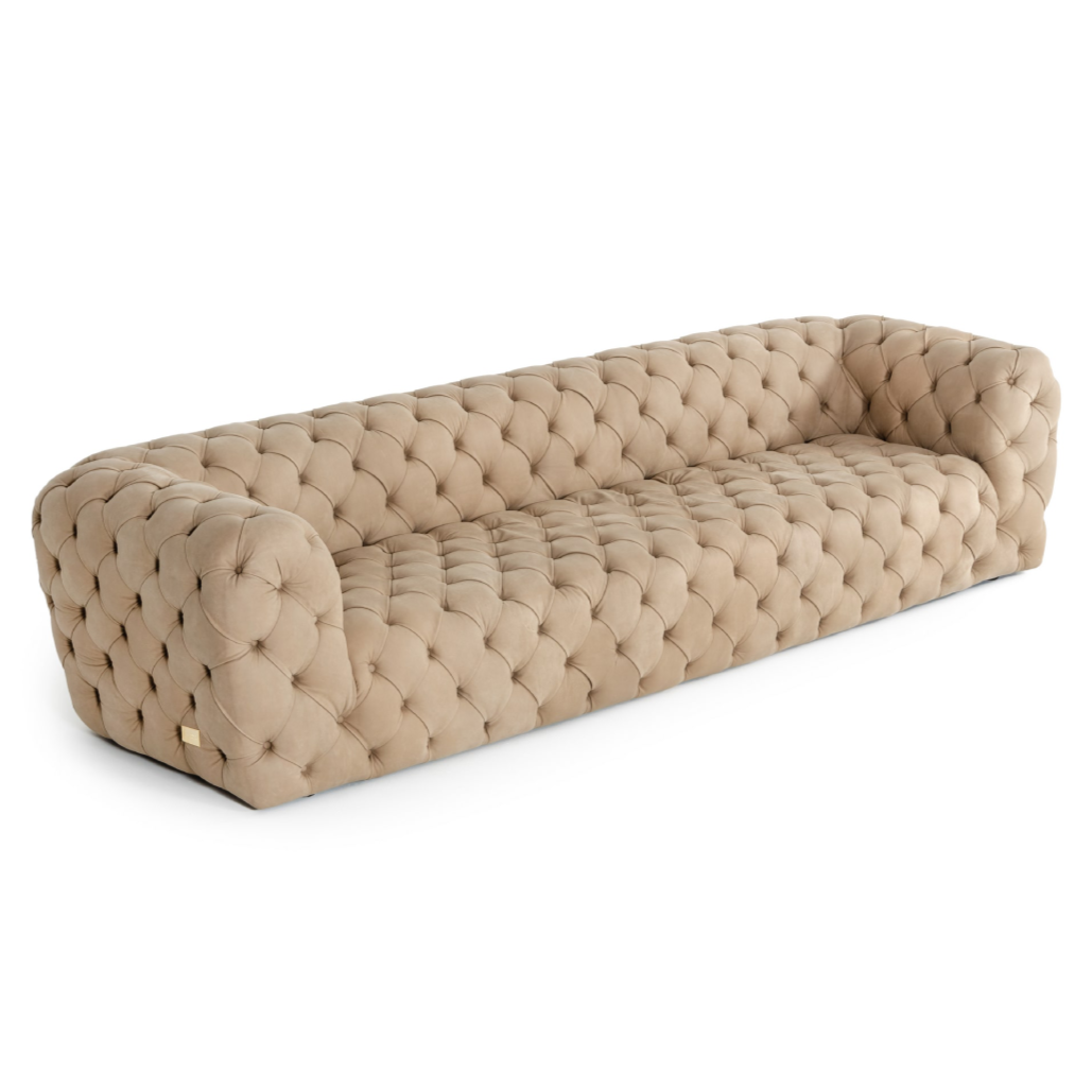 Ellington- Italian Beige Nubuck Leather 4-Seater Sofa by VIG Furniture - View 2