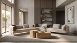 Plume - Modern Brown Fabric Sectional Sofa by VIG Furniture - View 17