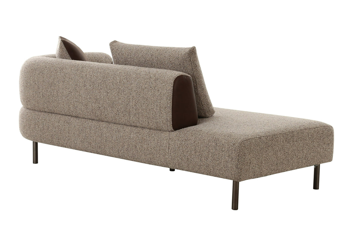 Plume - Modern Brown Fabric Sectional Sofa by VIG Furniture - View 6