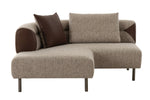 Plume - Modern Brown Fabric Sectional Sofa by VIG Furniture - View 8
