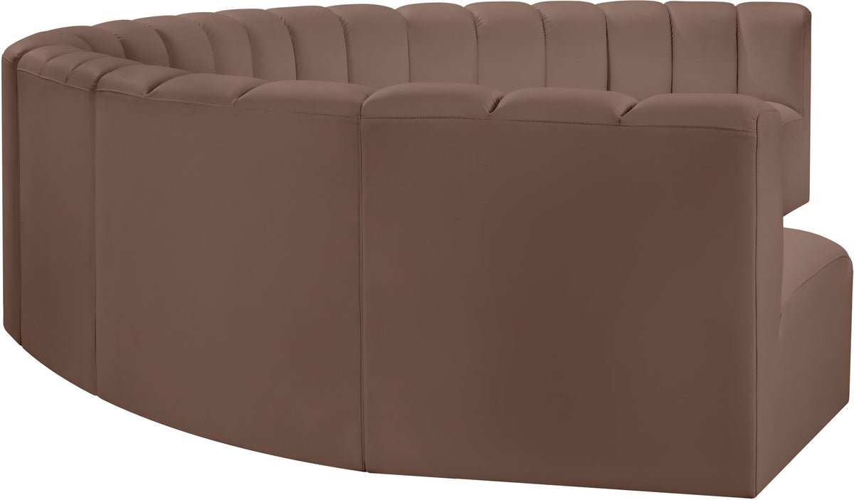 Arc - Faux Leather 8 Piece U-Shaped Modular Sofa
