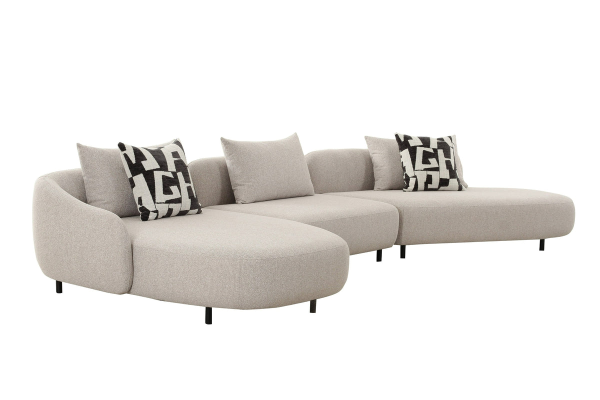 Marge - Contemporary Beige Sectional Sofa by VIG Furniture - View 2