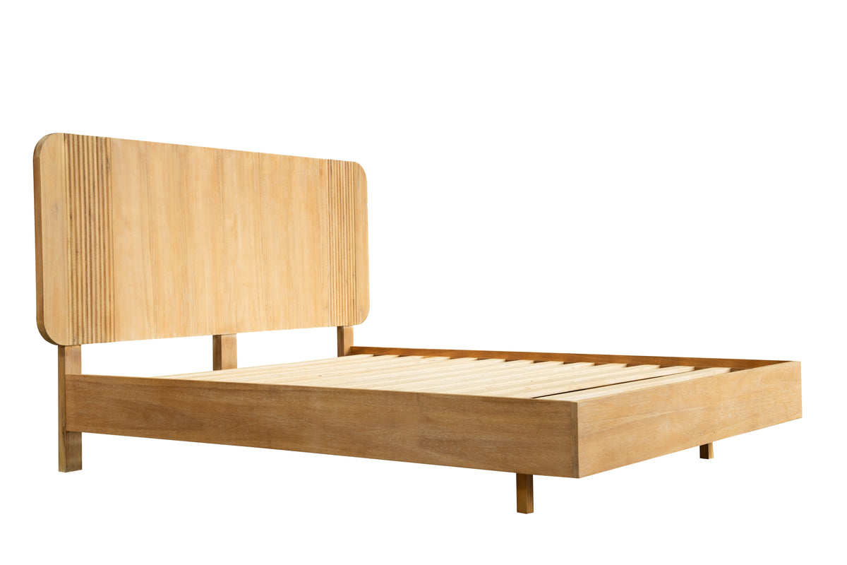 Eastern King Jacobson - Modern Natural Acacia Bed by VIG Furniture - View 1