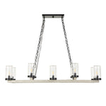 Edgecomb - 10 Light Indoor-Outdoor Chandelier - Black / Gray