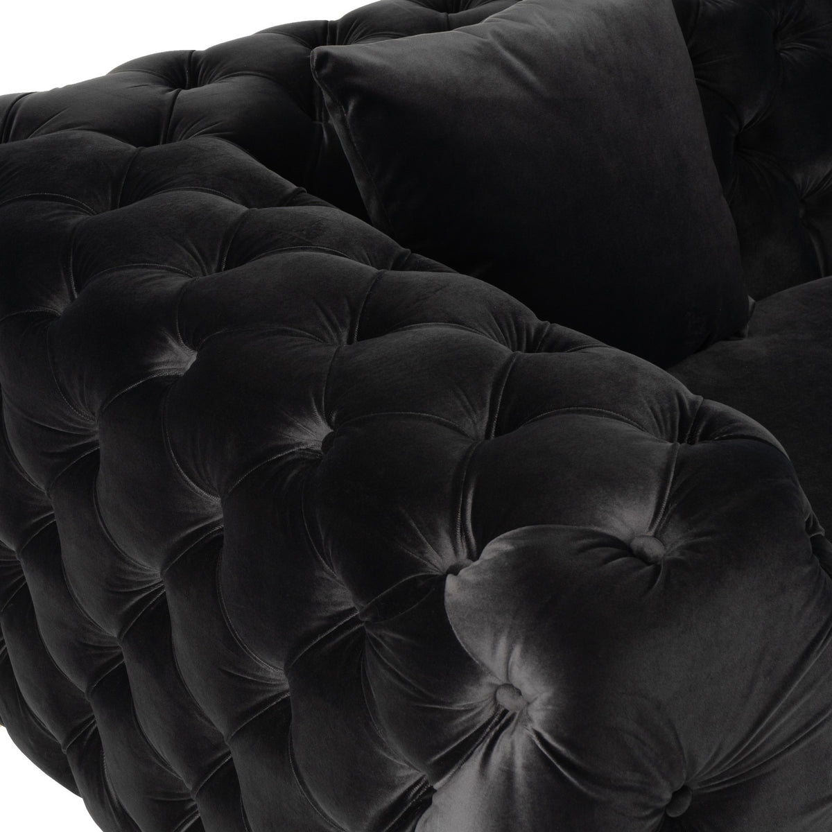 Clarice - Transitional Black Velvet Loveseat by VIG Furniture - View 6