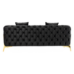Clarice - Transitional Black Velvet Loveseat by VIG Furniture - View 5