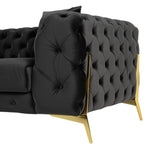 Clarice - Transitional Black Velvet Loveseat by VIG Furniture - View 7