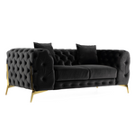 Clarice - Transitional Black Velvet Loveseat by VIG Furniture - View 4