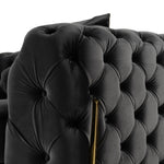 Clarice - Transitional Black Velvet Loveseat by VIG Furniture - View 8