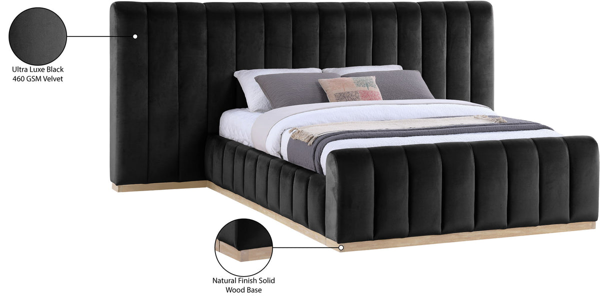 Amara - Velvet Upholstered Bed