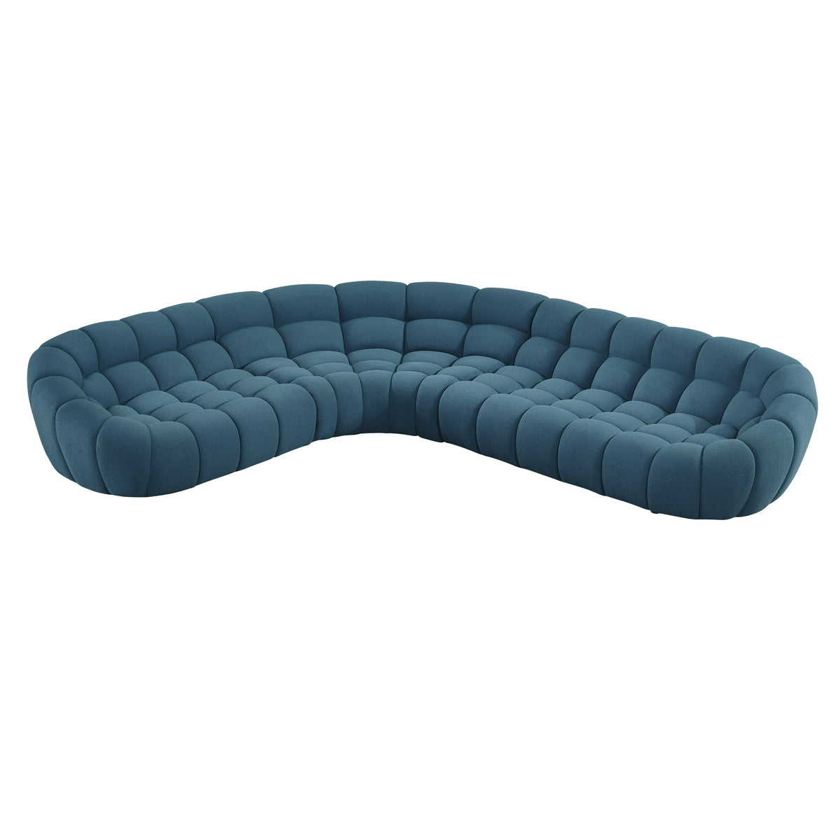 Yolonda - Dark Teal Fabric Sectional Sofa by VIG Furniture - View 2