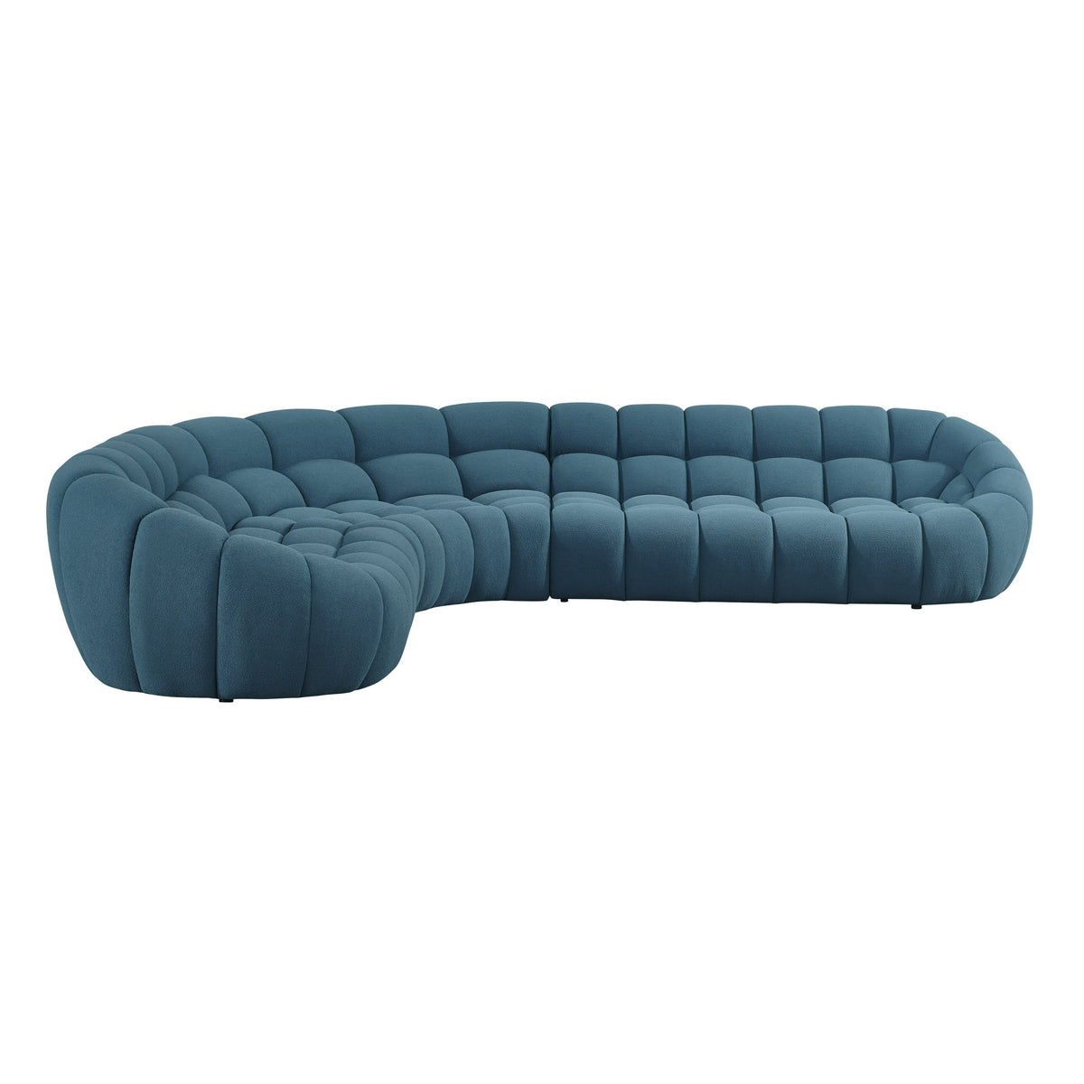 Yolonda - Dark Teal Fabric Sectional Sofa by VIG Furniture - View 4