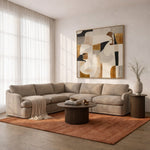 Chantry - Modern Grey Sand Fabric Sectional Sofa by VIG Furniture - View 8