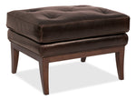 CC - Belvedere Tufted Footstool - Dark Brown