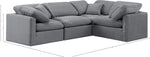 Indulge - Velvet 4 Piece Modular Corner Sectional