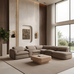Ambler - Modern Brown Fabric Sectional Sofa w/ 2 Power Recliners Right Facing Chaise by VIG Furniture - View 11