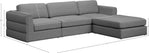 Beckham - 4 Piece Modular L-Sahped Sectional