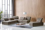 Ekron - Modern Brown & Beige Fabric Modular Sectional Sofa by VIG Furniture - View 10