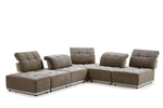 Ekron - Modern Brown & Beige Fabric Modular Sectional Sofa by VIG Furniture - View 3