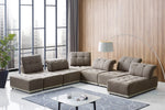 Ekron - Modern Brown & Beige Fabric Modular Sectional Sofa by VIG Furniture - View 5
