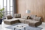 Ekron - Modern Brown & Beige Fabric Modular Sectional Sofa by VIG Furniture - View 6