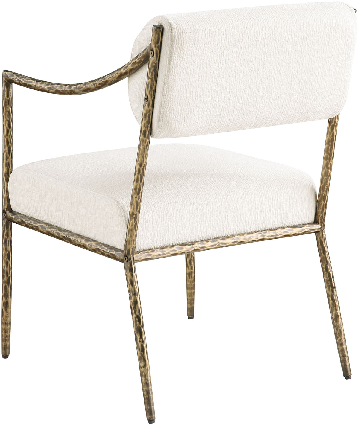 Bastille - Upholstered Dining Arm Chair (Set of 2) - Brass Frame