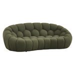 Yolonda - Modern Curved Green Fabric Loveseat by VIG Furniture - View 5