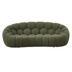 Yolonda - Modern Curved Green Fabric Loveseat by VIG Furniture - View 4
