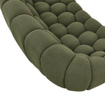 Yolonda - Modern Curved Green Fabric Sofa by VIG Furniture - View 4