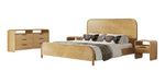 Eastern King Dresden - Modern Natural Acacia 1-Drawer Nightstand Bedroom Set