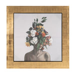 Victoria - Modern Gold 71" x 71" Painting by VIG Furniture - View 1