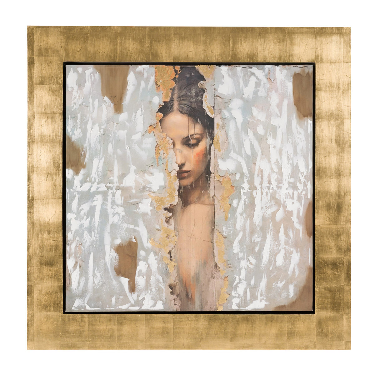 Stey - Modern Gold 71" x 71" Painting by VIG Furniture - View 1