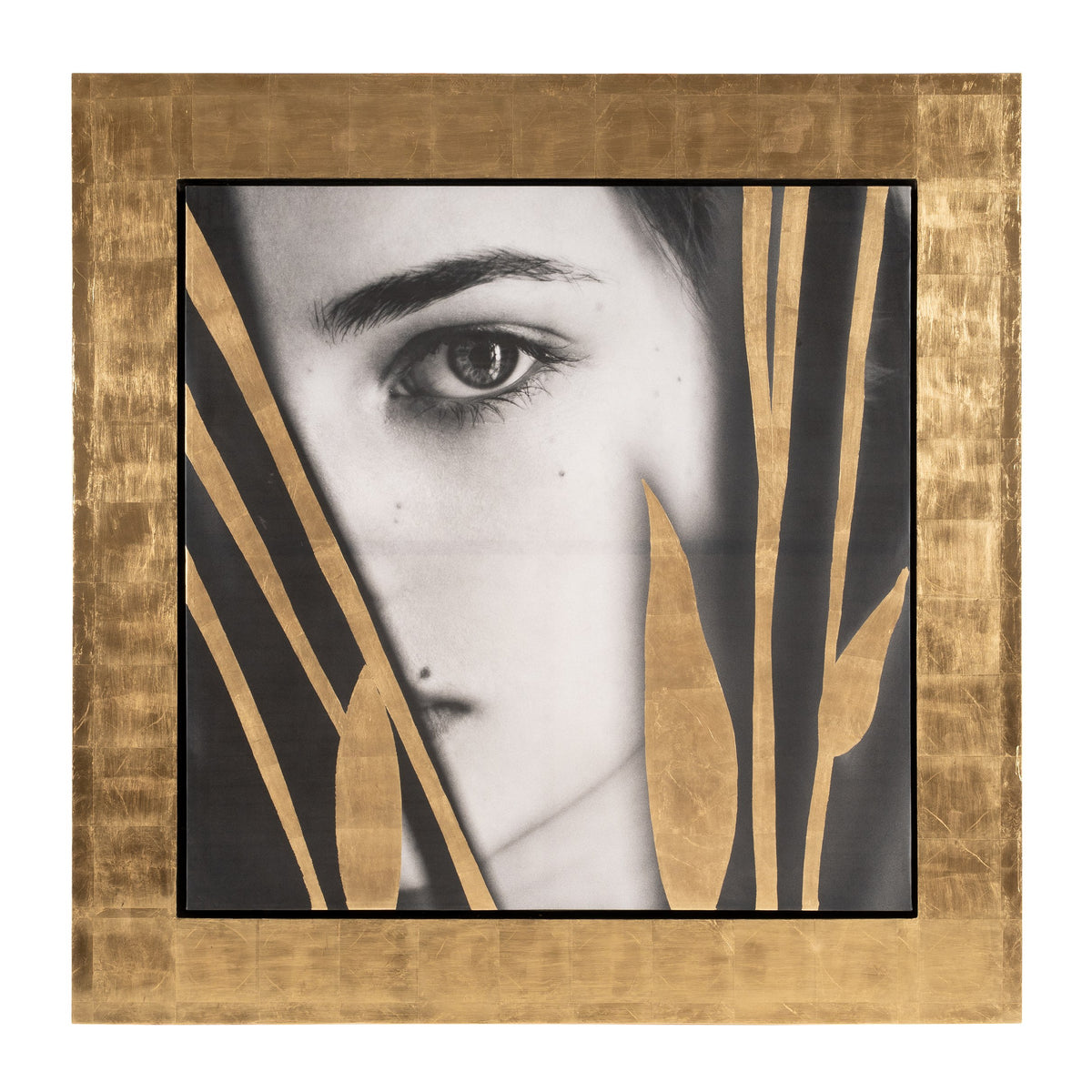 Kubia - Modern Gold 71" x 71" Painting by VIG Furniture - View 1