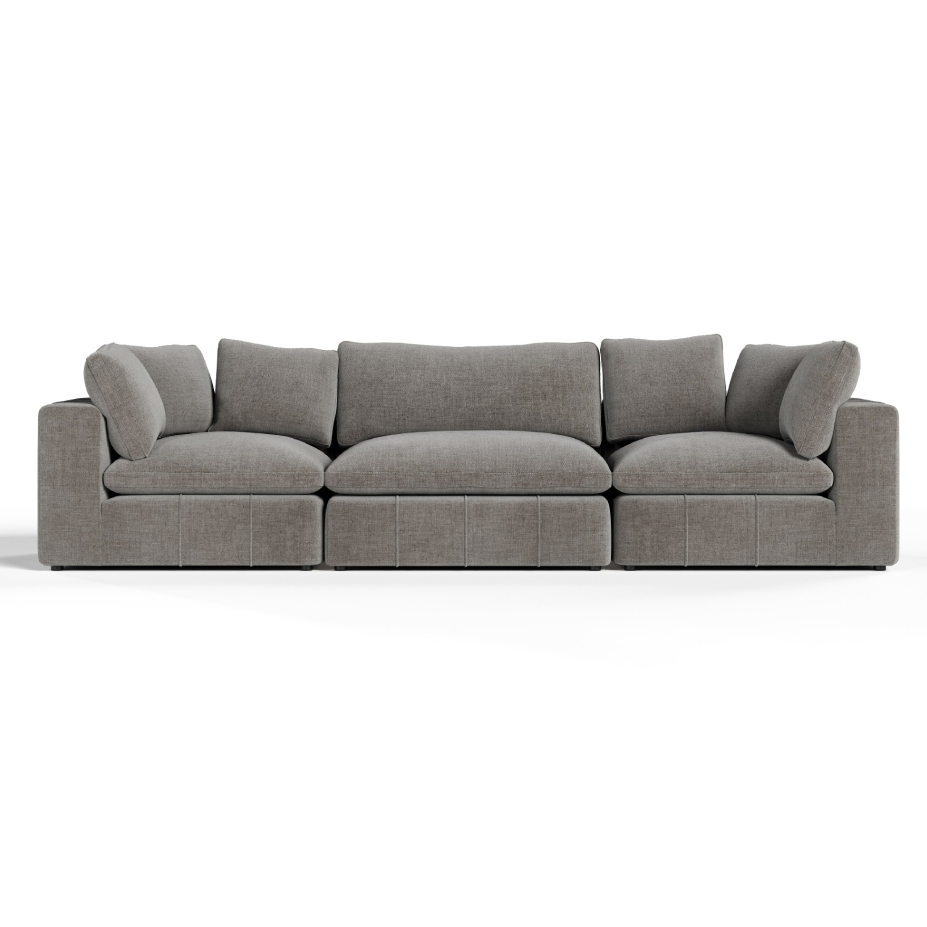 Vicki - Modern Grey Fabric Modular Sectional Sofa-3-Piece Sectional by VIG Furniture - View 1