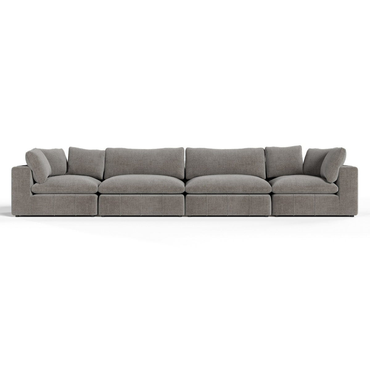 Vicki - Modern Grey Fabric Modular Sectional Sofa-4-Piece Sectional by VIG Furniture - View 1