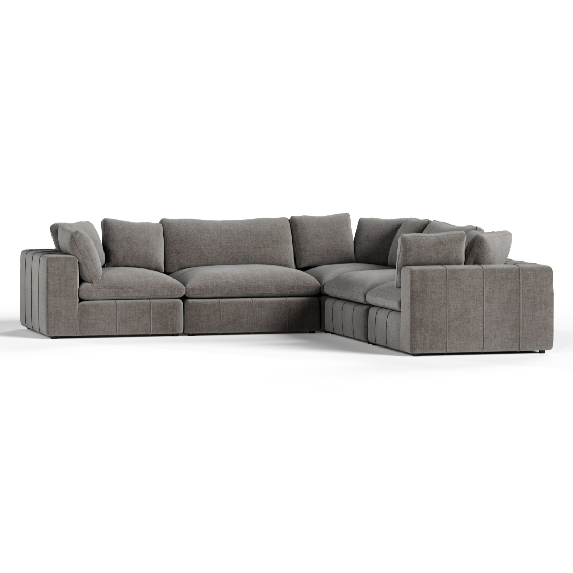 Vicki - Modern Grey Fabric Modular Sectional Sofa-5-Piece Sectional by VIG Furniture - View 1