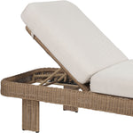 Sandbay - Olefin Water Resistant Fabric And Wicker Outdoor Patio Lounge Chair