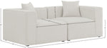 Cube - Linen Modular 2 Seat Sofa