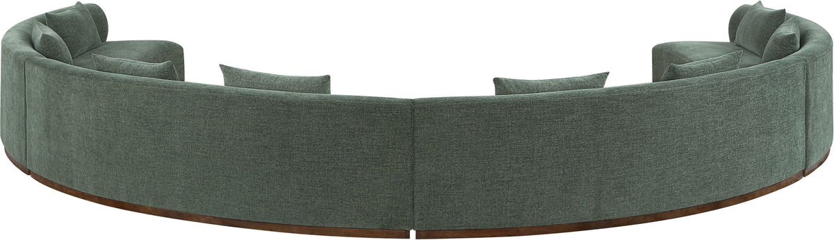 Avanti - Chenille Fabric Upholstered 4 Piece Modular Sectional