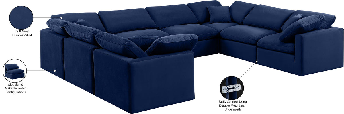 Indulge - Velvet 8 Piece Modular Sectional