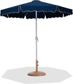 Amalfi - Patio Umbrella - Light Brown Base / White Pole