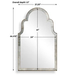Brayden - Antique Arch Mirror - Plated Antique Brass