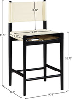 Rawlins - Counter Stool - Black Frame