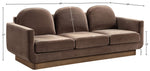 Diviento - Velvet Performance Fabric Upholstered Sofa