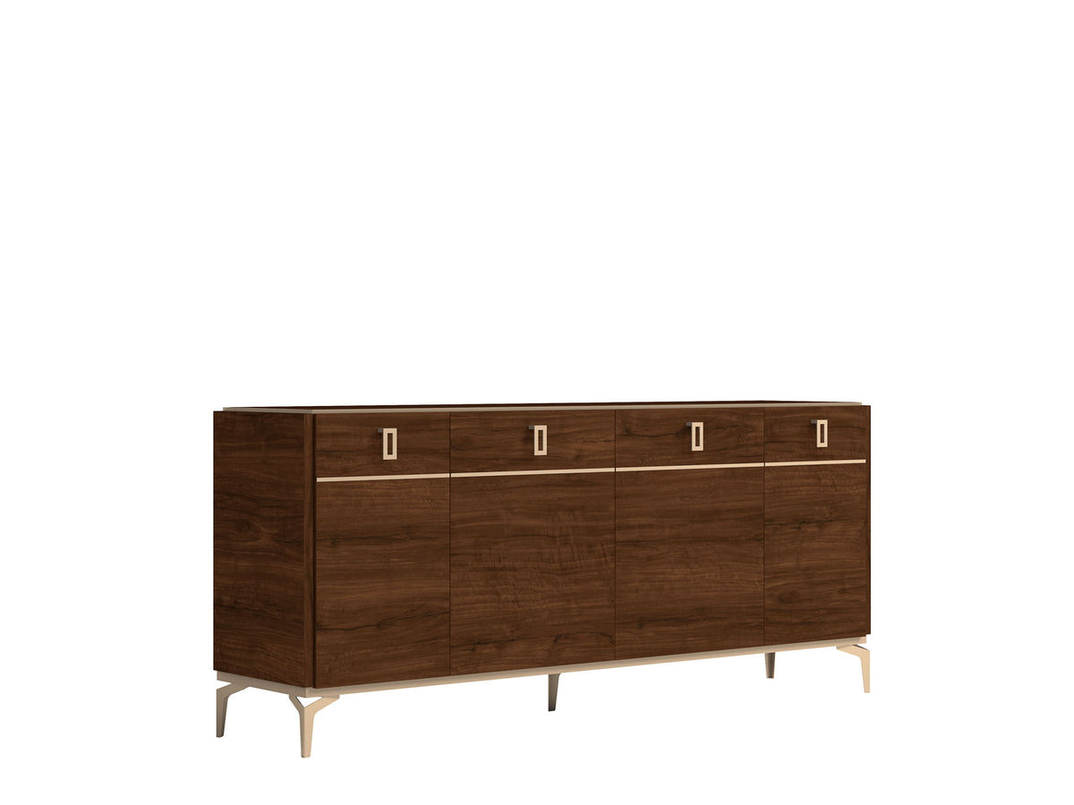 Eva - 4 Door Buffet - Dark Brown
