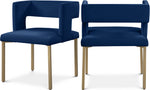 Caleb - Dining Chair with Gold Legs (Set of 2)